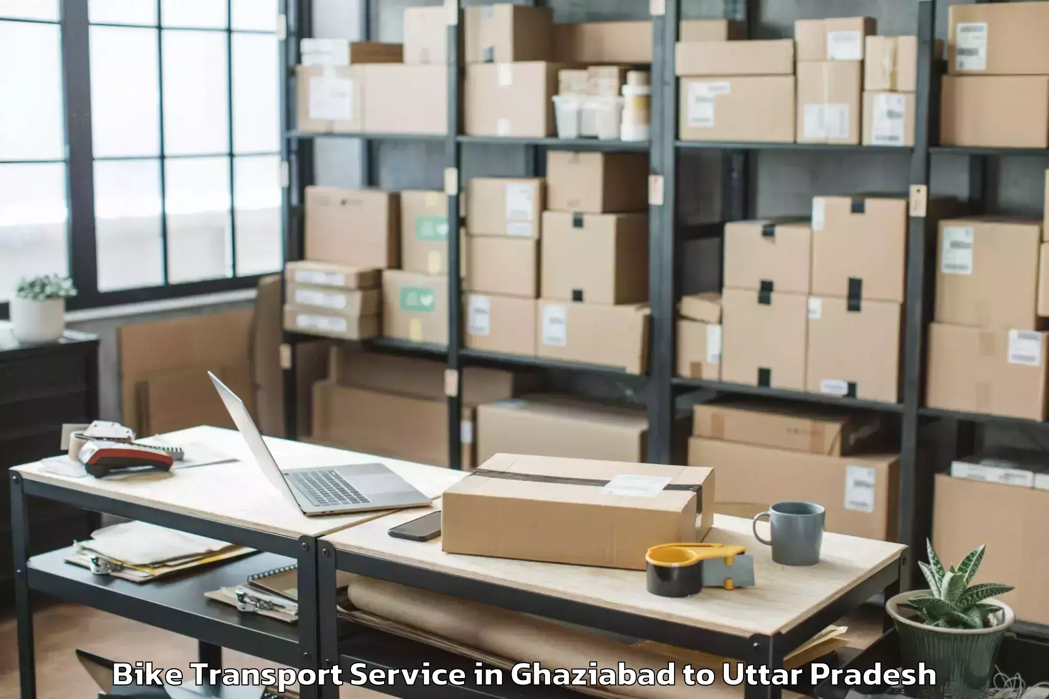 Leading Ghaziabad to Phoenix United Mall Lucknow Bike Transport Provider